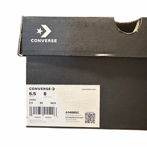 ❤️CONVERSE Run Star Hike Hi Platform Rose Cross Stitch 8 Womens Sneakers A14885C - Picture 8 of 11